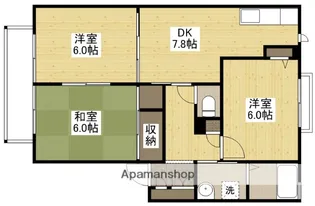 広島県広島市安芸区矢野西4丁目【アパート】の間取り