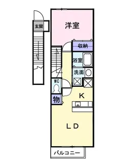 フィオーレプレッソ【2階】の間取り