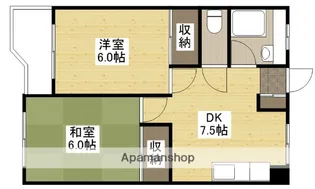 本浦コーポ福島【4階】の間取り