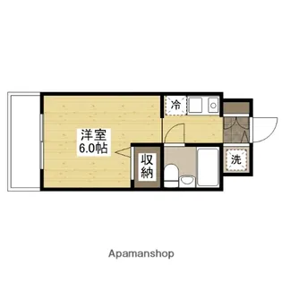 メゾン・ド・ヴェルティ【6階】の間取り