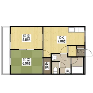 サンブレス【2階】の間取り