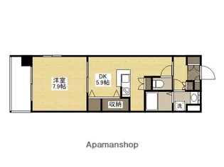 グラビスコート八丁堀【8階】の間取り