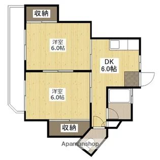 平和ビル【7階】の間取り