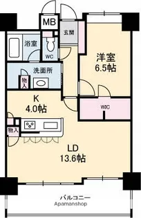 フローレンス幟町公園【11階】の間取り