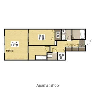 メゾンカンフリエ井口【1階】の間取り