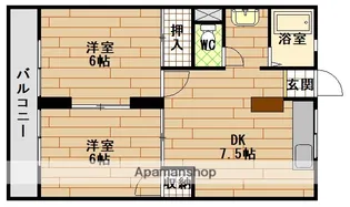 戸坂ラックビル【4階】の間取り