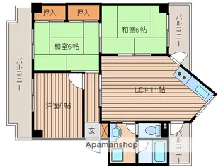スワビル【4階】の間取り