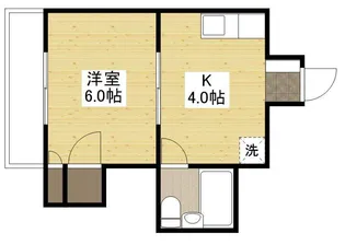 小山ビル【402号室】の間取り