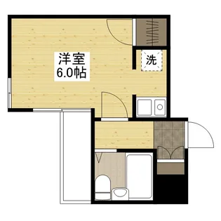 アーバン三篠【6階】の間取り