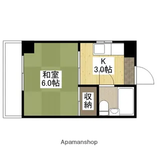 サンコーポ楠木【3階】の間取り