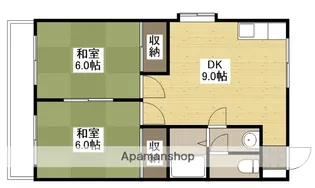 グリーンコーポ岡田【1階】の間取り