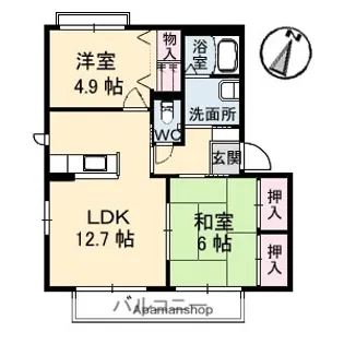 ILEXHEIM U棟【2階】の間取り