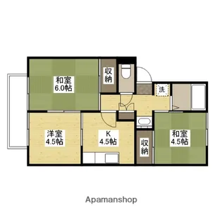 プレジール梶山【2階】の間取り