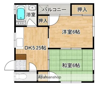三宅第三アパート【2階】の間取り