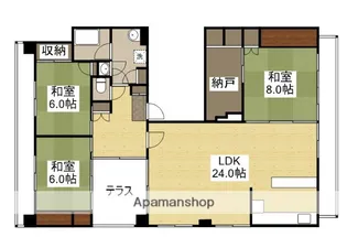田中ビル(西十日市町)【4階】の間取り