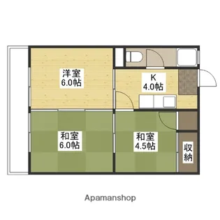 大宮グリーンハイツ【2階】の間取り