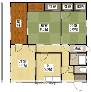 松田ビル【2階】の間取り