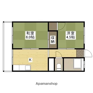 新原第2マンション【3階】の間取り