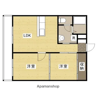 コーポ代【2階】の間取り