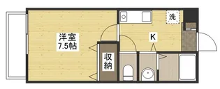オレンジハウス【1階】の間取り