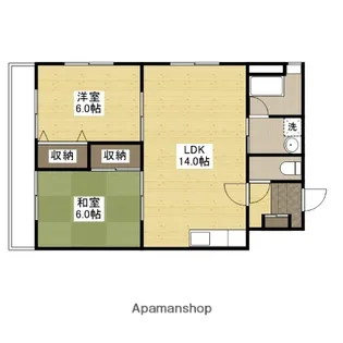 鈴峰ビル【5階】の間取り