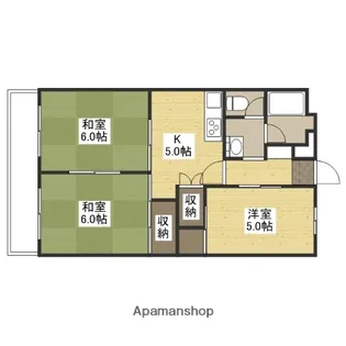 クワモトビル【2階】の間取り