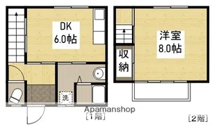 メゾネット宇品御幸【C号室】の間取り
