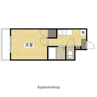 はくしま東ビル【6階】の間取り