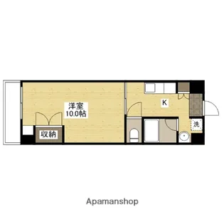 コーポPALⅡ【7階】の間取り