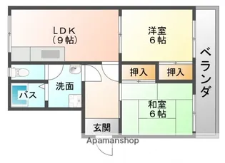 第1コーポ田上【3階】の間取り