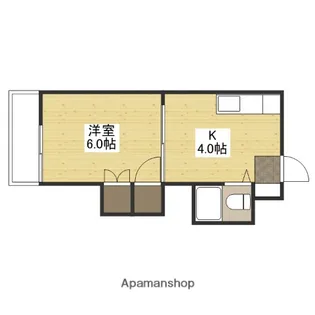 島津ビル【502号室】の間取り