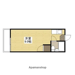 コーポアルファ【1階】の間取り