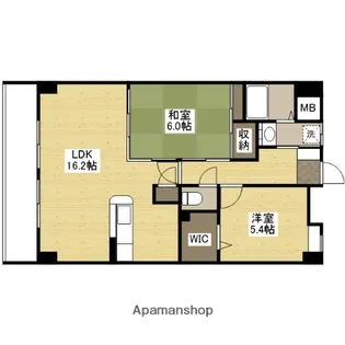 なかすじ壱番館【3階】の間取り