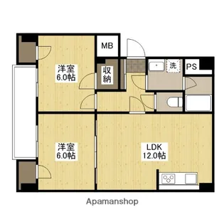 本町マンション【1階】の間取り