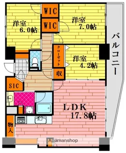 シティトリエ京橋【19階】の間取り