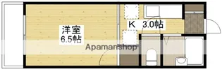 エステート皆実【1階】の間取り