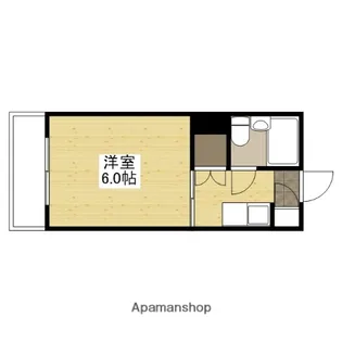 第2コーポ古屋【4階】の間取り
