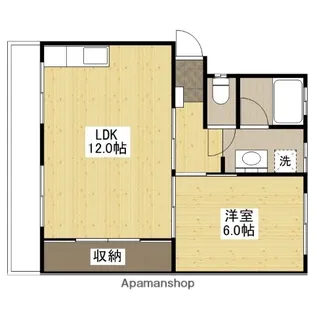 レジデンス市川【4階】の間取り