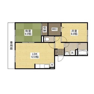 ラフィネ安芸 弐番館【1階】の間取り
