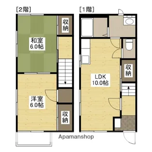 ミニオンハイツC棟【1階】の間取り