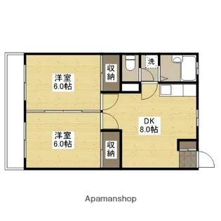 幸山ビル【3階】の間取り