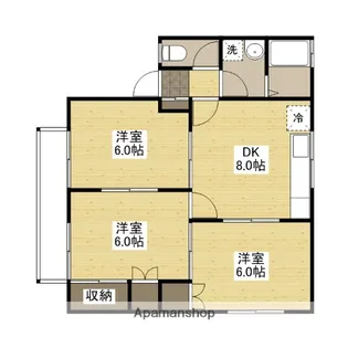 タウンコート【1階】の間取り