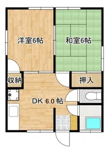三宅第一アパート【2階】の間取り