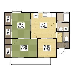 メゾン隅田【1階】の間取り