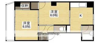 下田ビル【4階】の間取り