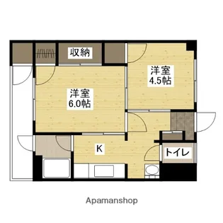 大宮蓑代コーポ【4階】の間取り