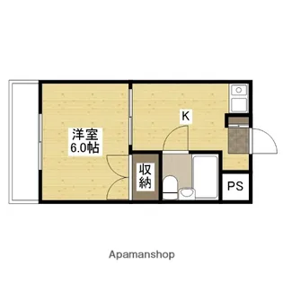 庄田コーポラス【3階】の間取り
