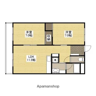 EST中筋【1階】の間取り
