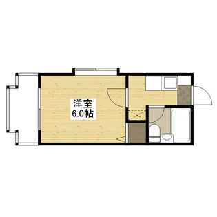 ホワイトパレス長束【4階】の間取り