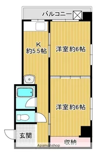 長谷コーポ【2階】の間取り